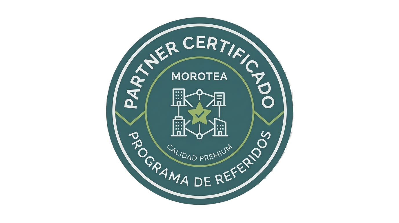 Sello Partner Certificado de Morotea — Programa de referidos